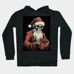 skeleton Santa Hoodie